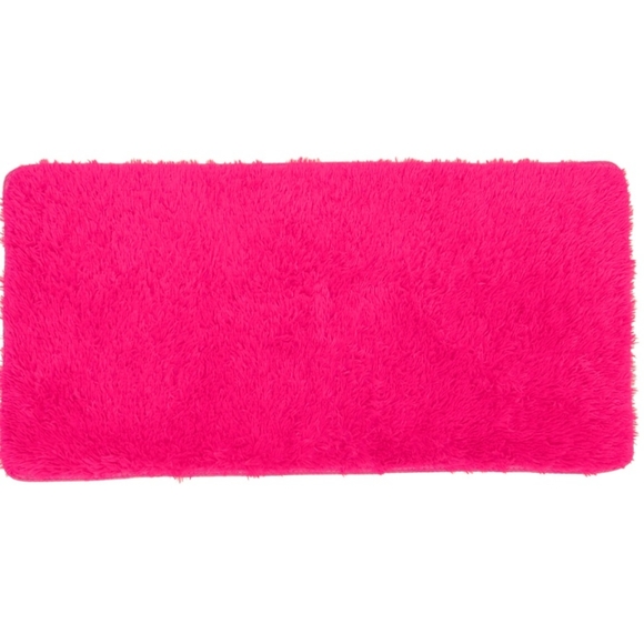 HOMESMART Pink Microfiber High Pile Rug with Non-Slip Back - Picture 7 of 7